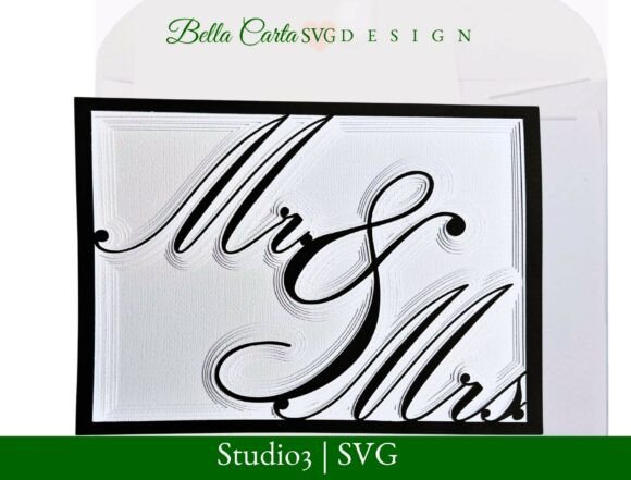 Download Mr and Mrs SVG Layered Wedding Card - Svg Collection