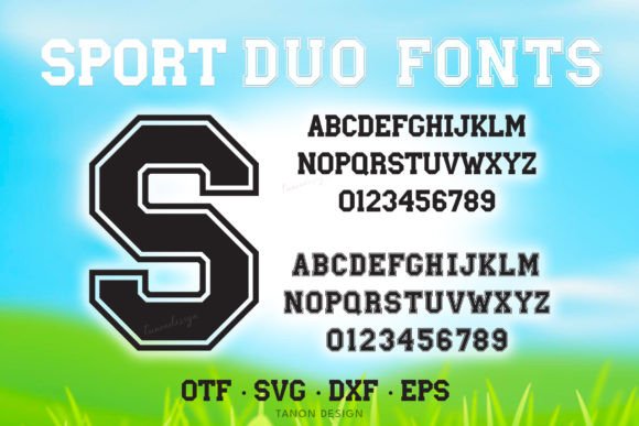 Download Sport Duo Fonts and SVG Cut File - Svg Collection