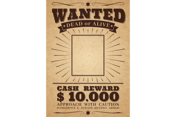 Download Wanted Vintage Western Poster. Dead or a - Premium Bundle